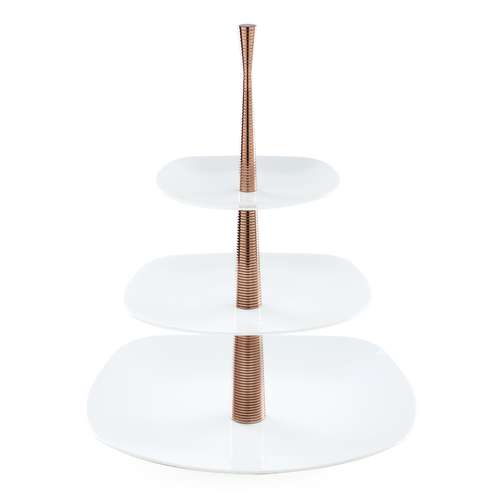 ظرف پذیرایی چینی زرین ایران مدل کواترو 336 شیاردار درجه عالی