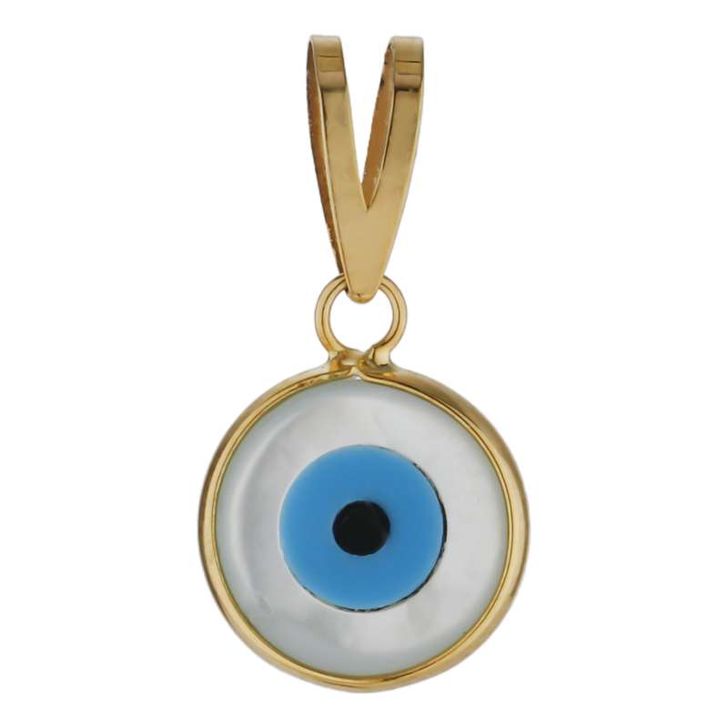 آویز گردنبند طلا 18 عیار زنانه مایا ماهک مدل MM1837 طرح چشم نظر آویز گردنبند طلا 18 عیار زنانه مایا ماهک مدل MM1837 طرح چشم نظر