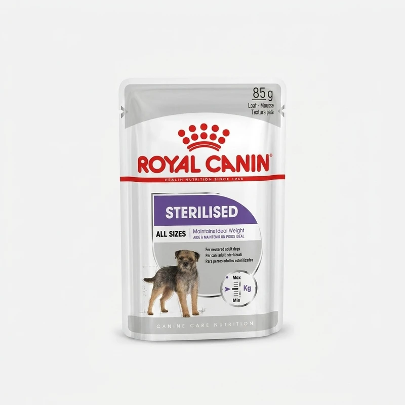 پوچ سگ عقیم شده رویال کنین مدل Sterilised وزن 85 گرم