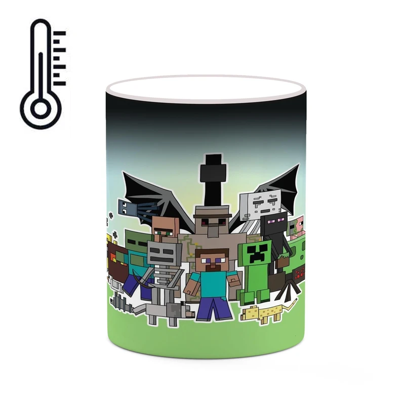 ماگ حرارتی کاکتی طرح ماینکرافت minecraft مدل mgh41480