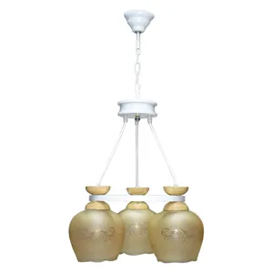 لوستر سه شعله چشمه نور کد G686/3-WT