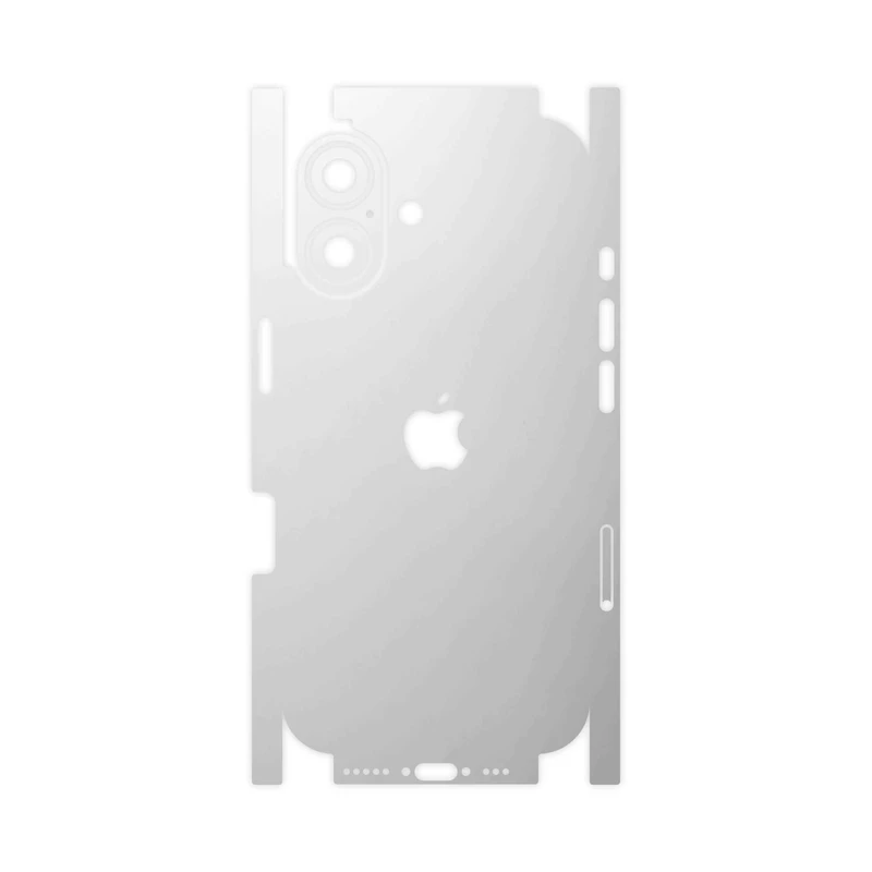 برچسب پوششی ماهوت مدل Matte-White-FullSkin مناسب برای گوشی موبایل اپل iPhone 16
