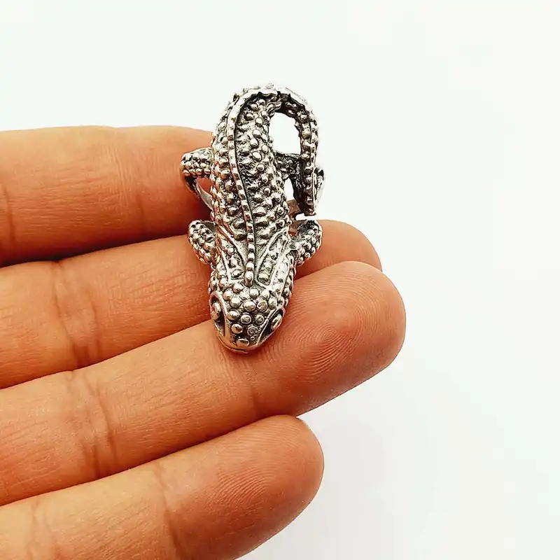 انگشتر مردانه طرح سمندر مدل ورشو 547ANM