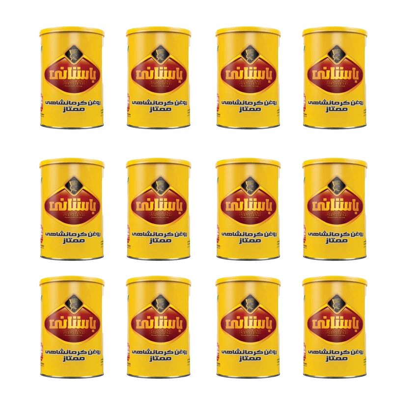 روغن حیوانی کرمانشاهی ممتاز باستانی - 900 گرم مجموعه 12 عددی