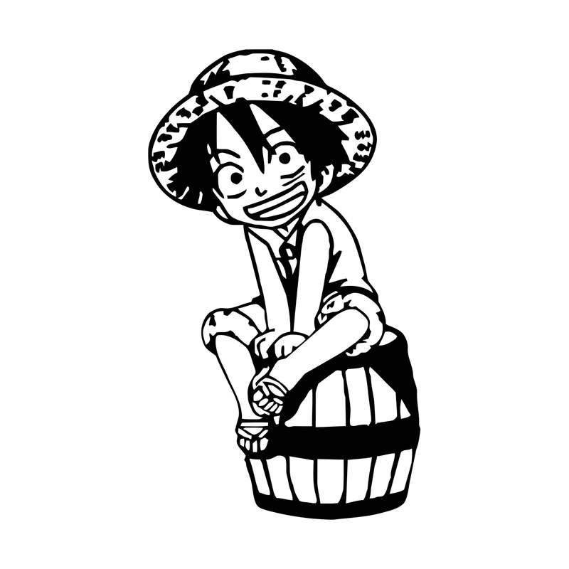 برچسب لپ تاپ پویا مارکت طرح وان پیس کد 2293