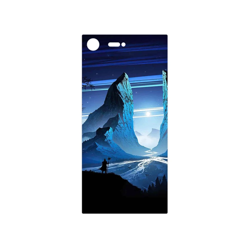 برچسب پوششی ماهوت مدل Blue Mountains Digital Art مناسب برای گوشی موبایل سونی Xperia XZ Premium