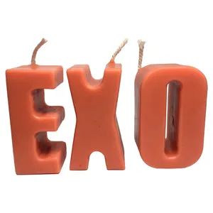 شمع دست ساز مدل حروف اکسو بسته 3 عددی