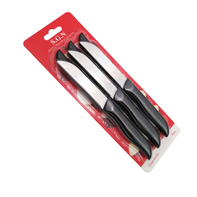 کارد میوه خوری اس جی ان مدل دیاموند بسته 6 عددی