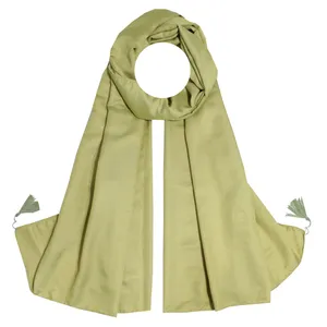 شال زنانه آنالیا مدل نخی دور دوخت منگوله دار کد 9613