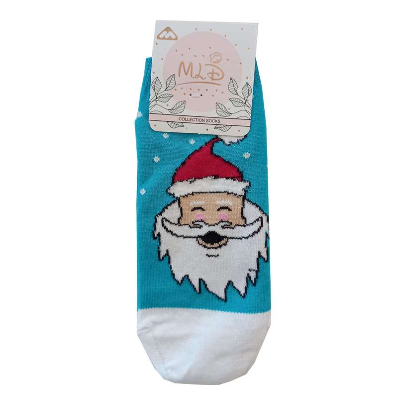 جوراب مدل بابانوئل کد Santa-Blu-201
