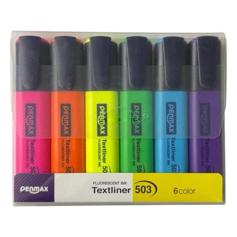 ماژیک علامت گذار پن مکس مدل 503 بسته 6 عددی