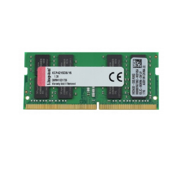 رم لپتاپ DDR4 تک کاناله 2133 مگاهرتز CL15 کینگستون مدل KCP421SD8 ظرفیت 16 گیگابایت
