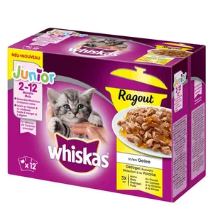 پک پوچ بچه گربه ویسکاس مدل HUHN ENTE GEFLUGEL PUTE وزن 1020 گرم بسته 12 عددی