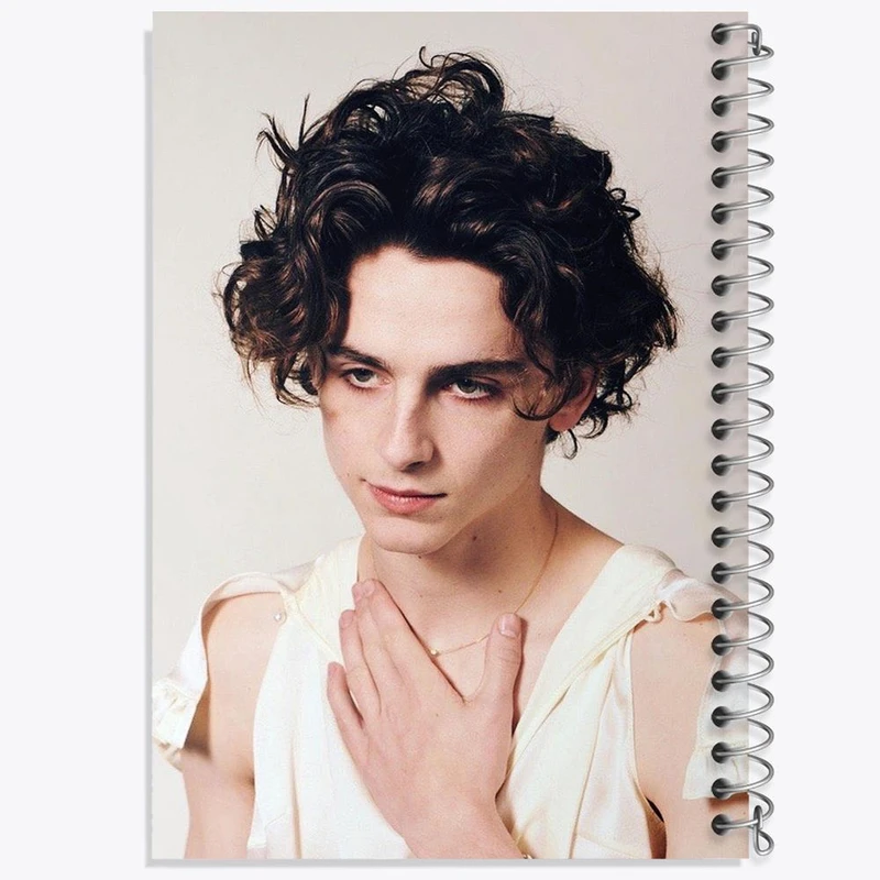 دفتر مشق 50 برگ خندالو مدل تیموتی شالامی Timothée Chalamet کد 19279