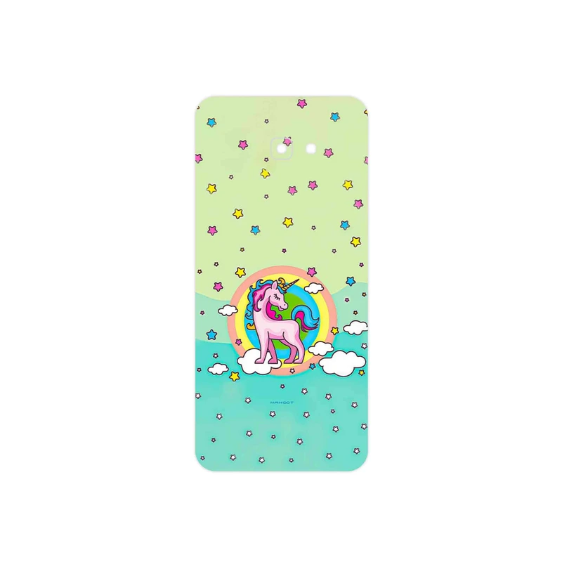 برچسب پوششی ماهوت مدل Rainbow unicorn adventure مناسب برای گوشی موبایل سامسونگ Galaxy J4 Plus