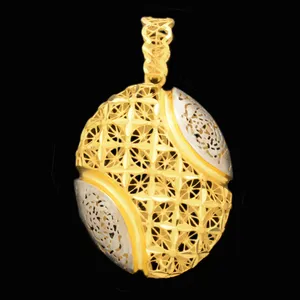 آویز گردنبند طلا 18 عیار زنانه طلای مستجابی کد 6714