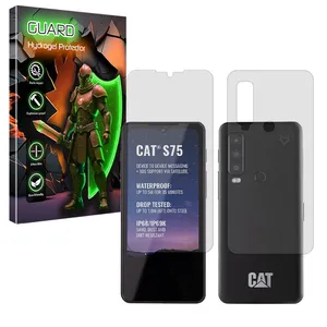 Guard Tough model transparent screen protector suitable for Cat S75 mobile phone along with the back protector
