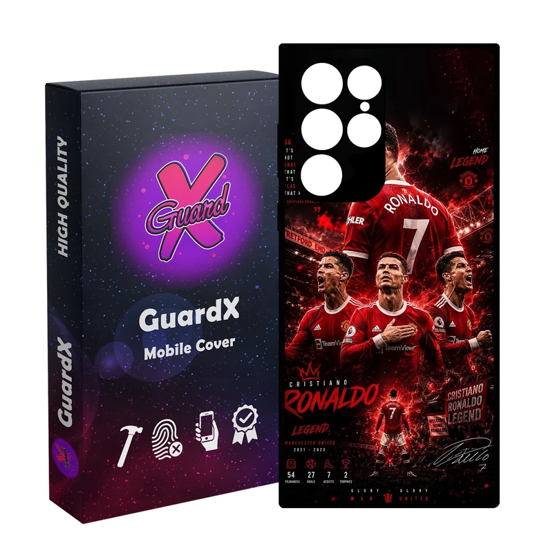 کاور گارد ایکس طرح Ronaldo مدل 11091 مناسب برای گوشی موبایل سامسونگ Galaxy S23 Ultra