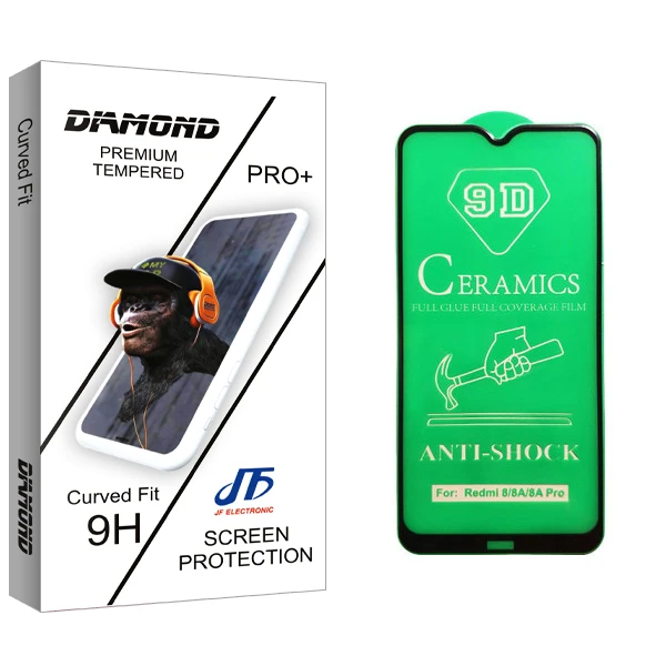 محافظ صفحه نمایش سرامیکی جی اف مدل Diamond glass مناسب برای گوشی موبایل شیائومی Redmi 8A