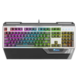 Green GK803-RGB Gaming Keyboard, Mechanical Blue Switch, Full-Size, RGB Lighting