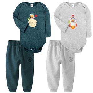 ست بادی و شلوار راحتی نوزادی نیل کوک مدل Space set Melange D مجموعه 2 عددی