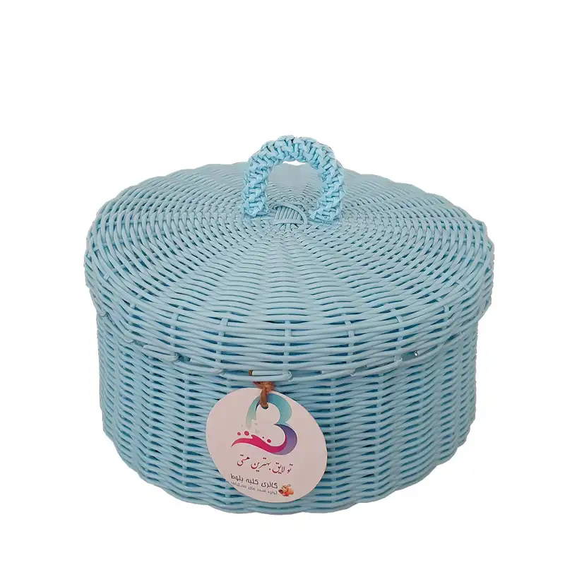 سبد نان و سبزی حصیر بافی کلبه بلوط مدل روشنک 01