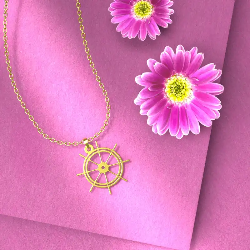 گردنبند طلا 18 عیار زنانه مدوپد مدل سکان کد D3-1-1087