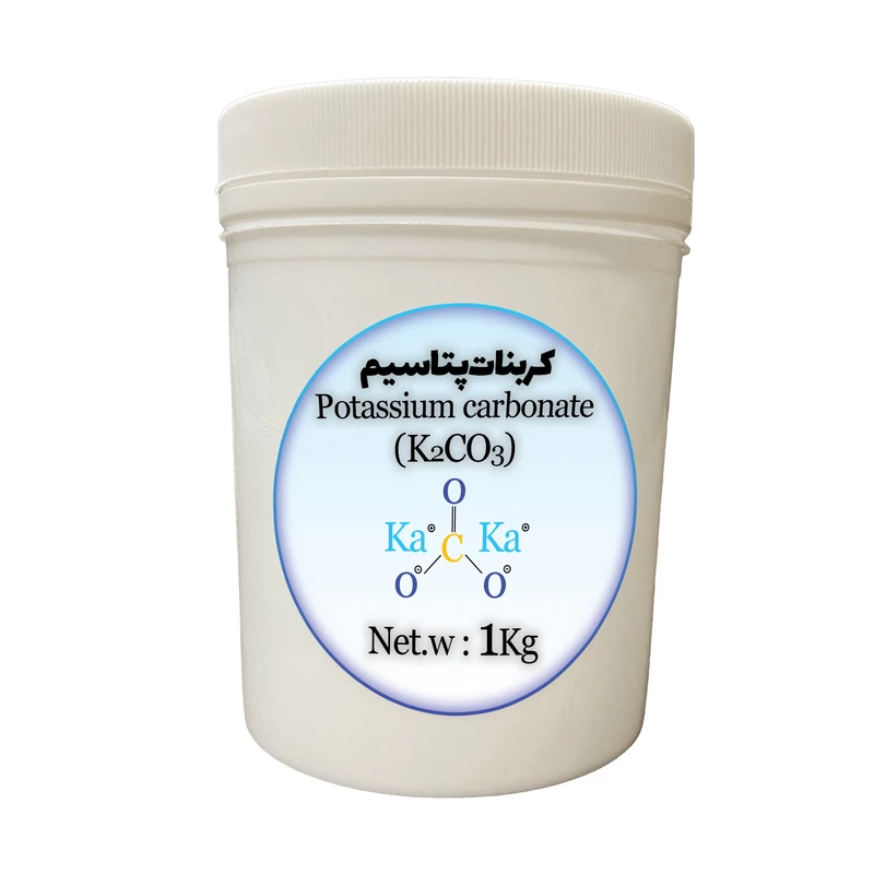 پودر کربنات پتاسیم مدل K2CO3 کد 744 وزن 1 کیلوگرم