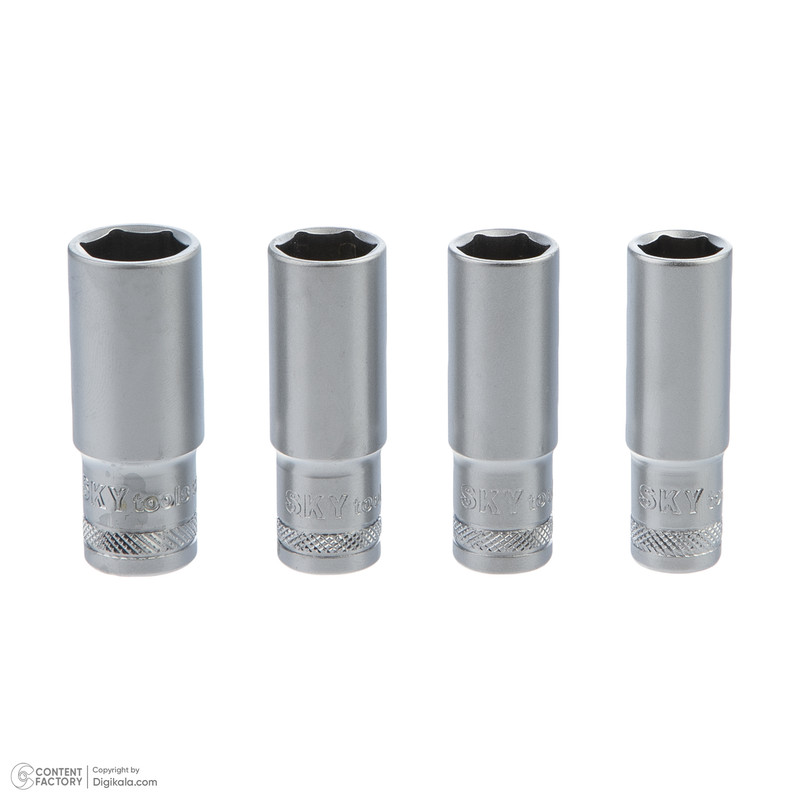 جعبه بکس اسکای مدل سماتولز بلند ریلی 1/4 مجموعه 13 عددی جعبه بکس اسکای مدل سماتولز بلند ریلی 1/4 مجموعه 13 عددی