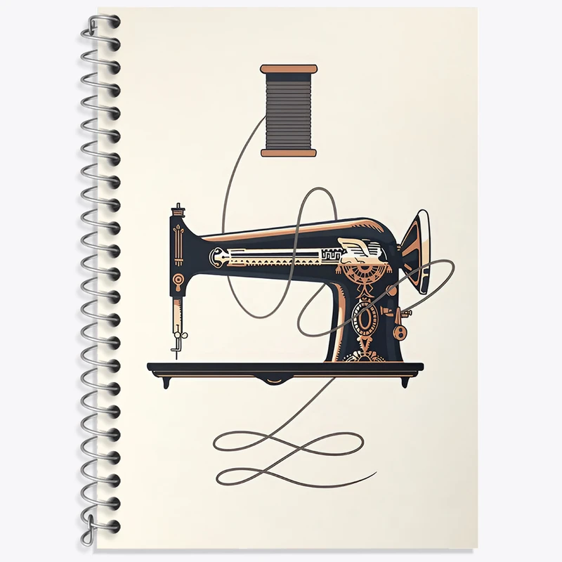 دفتر لغت 50 برگ خندالو طرح چرخ خیاطی کد N2027