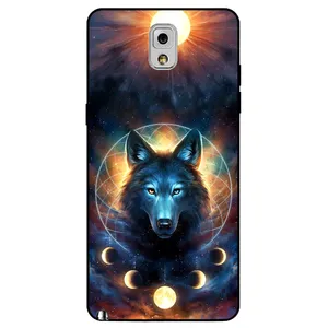 Megafone Wolf and Moon 8006 Cover For Samsung Galaxy Note 3