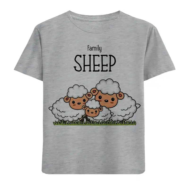 تی شرت آستین کوتاه بچگانه مدل گوسفند ها F601