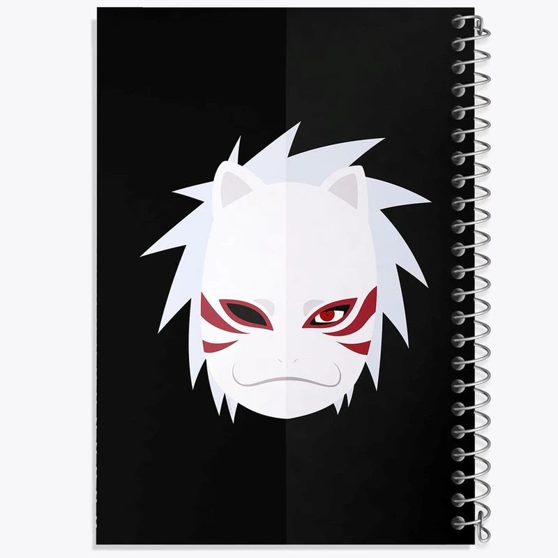 دفتر نت موسیقی 50 برگ خندالو مدل ماسک کاکاشی انیمه ناروتو Naruto کد 11235