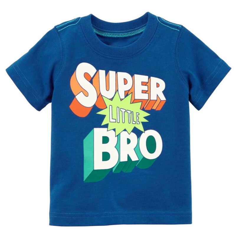 تی شرت آستین کوتاه نوزادی مدل super little bro