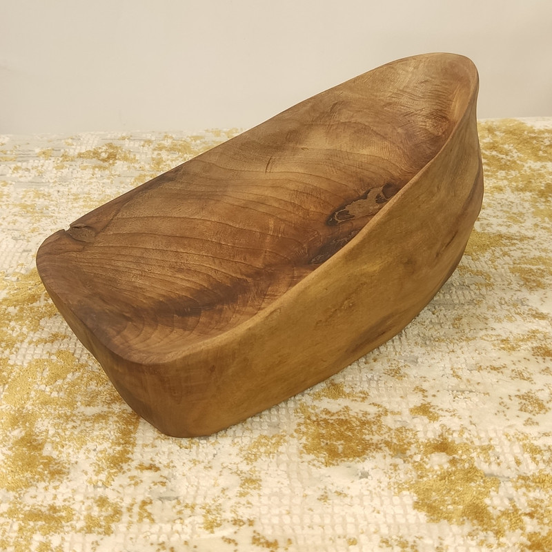 ظرف چوبی مدل روستیک قایق