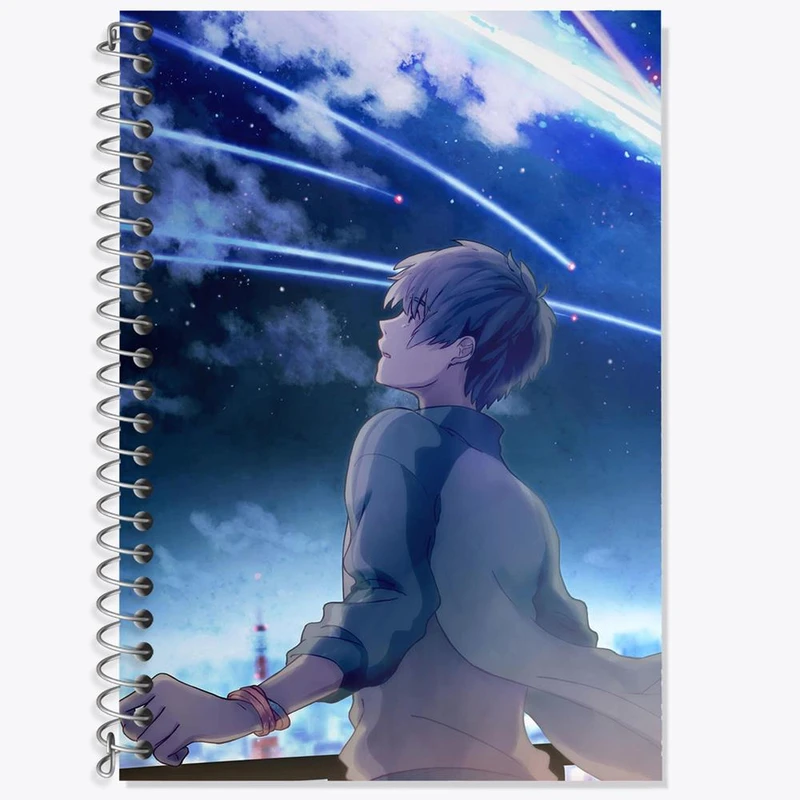 دفتر لغت 50 برگ خندالو مدل تاکی تاچیبانا انیمه یورنیم Your Name کد 16273