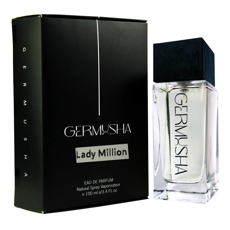 ادوپرفیوم زنانه گرموشا مدل لیدی میلیون با رایحه شیرین حجم 100 میلی‌لیتر