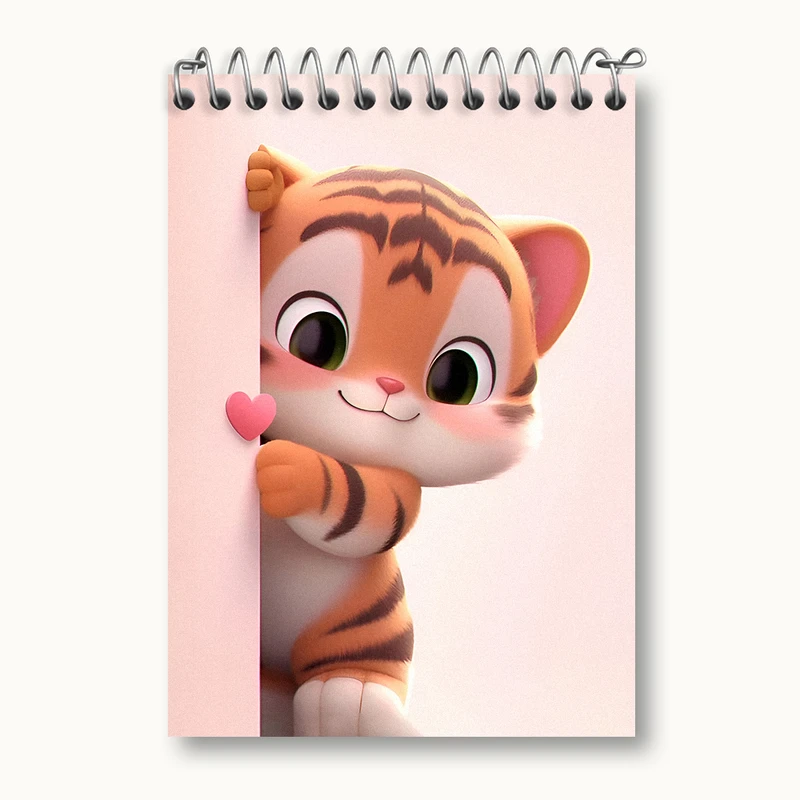 دفتر یادداشت 50 برگ خندالو طرح ببر کیوت کد N2712