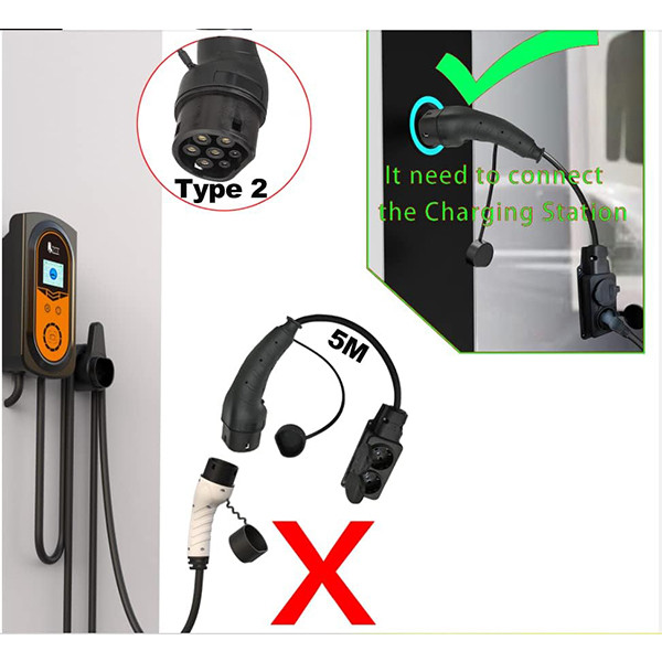دوشاخه تخلیه جانبی خودروی الکتریکی مدل ‎WB-IP-AC1.0-16AS