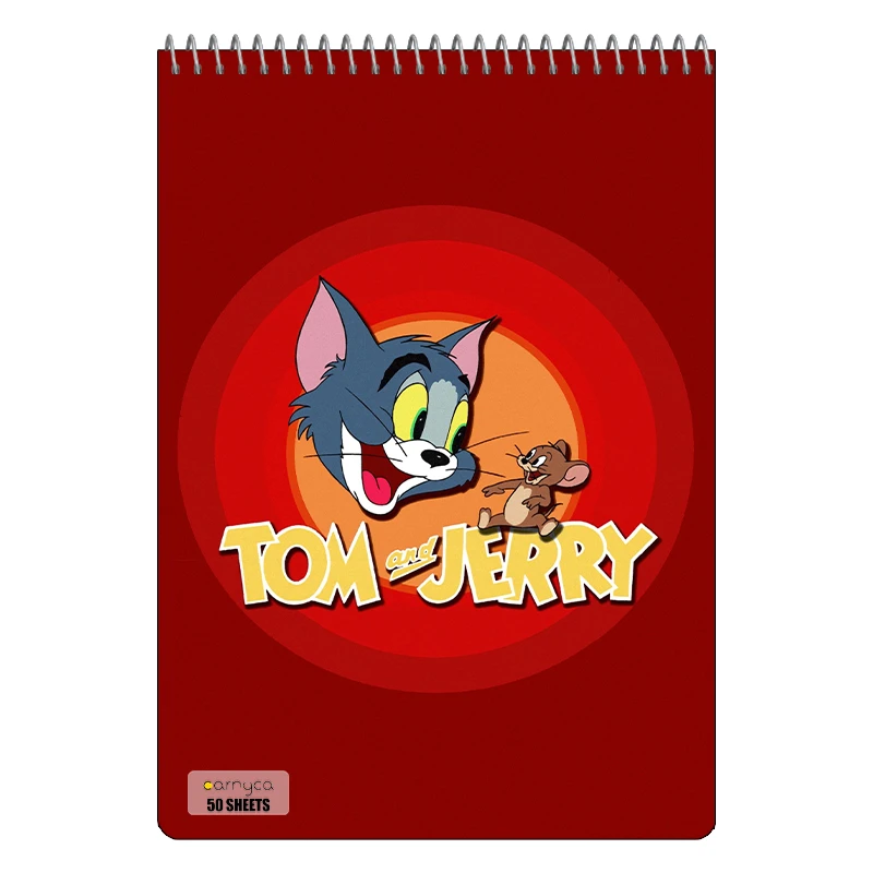 دفتر نقاشی 50 برگ سیمی کارنیکا طرح تام و جری tom & jerry کد 78453