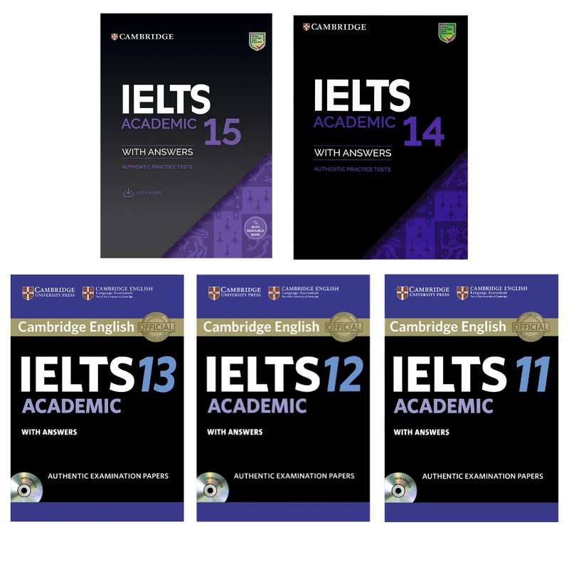 کتاب IELTS Cambridge Academic اثر جمعی از نویسندگان انتشارات کمبریج جلد 11 تا 15 کتاب IELTS Cambridge Academic اثر جمعی از نویسندگان انتشارات کمبریج جلد 11 تا 15