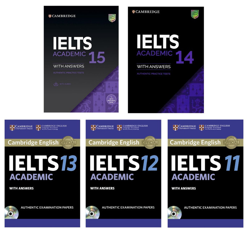 کتاب IELTS Cambridge Academic اثر جمعی از نویسندگان انتشارات کمبریج جلد 11 تا 15 کتاب IELTS Cambridge Academic اثر جمعی از نویسندگان انتشارات کمبریج جلد 11 تا 15