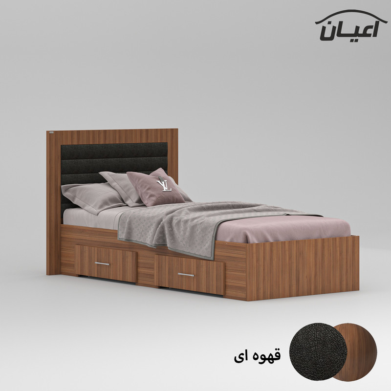تخت خواب نوجوان اعیان مدل FH833 سایز 80x180 سانتی متر