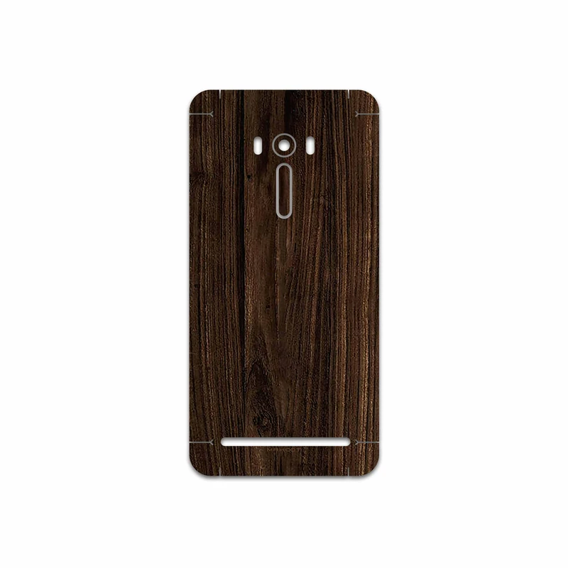 برچسب پوششی ماهوت مدل Dark Walnut Wood مناسب برای گوشی موبایل ایسوس ZenFone Selfie