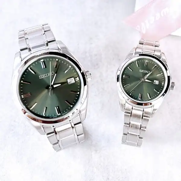 ست ساعت مچی عقربه ای زنانه و مردانه سیکو مدل  SUR527P1 A SUR533P1