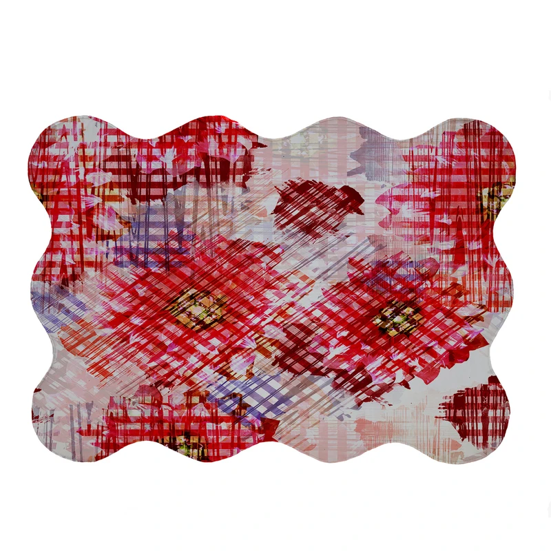 پادری مدل دالبر طرح گل کد 5271 سایز 80x110 سانتی متر 