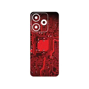 MAHOOT Red_Printed_Circuit_Board Cover Sticker for Xiaomi Redmi 13x