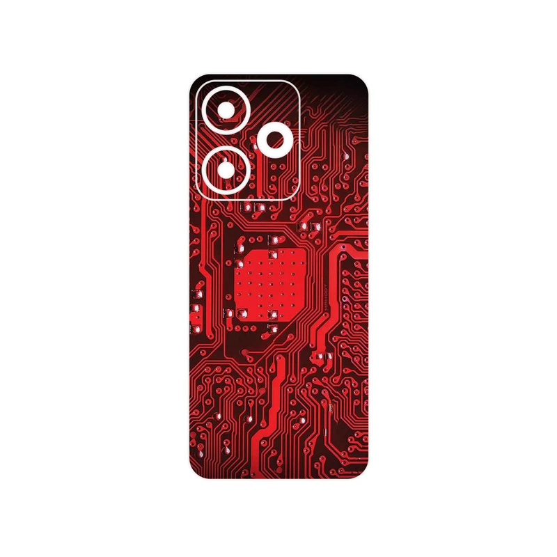 برچسب پوششی ماهوت مدل Red_Printed_Circuit_Board مناسب برای گوشی موبایل شیائومی Redmi 13x