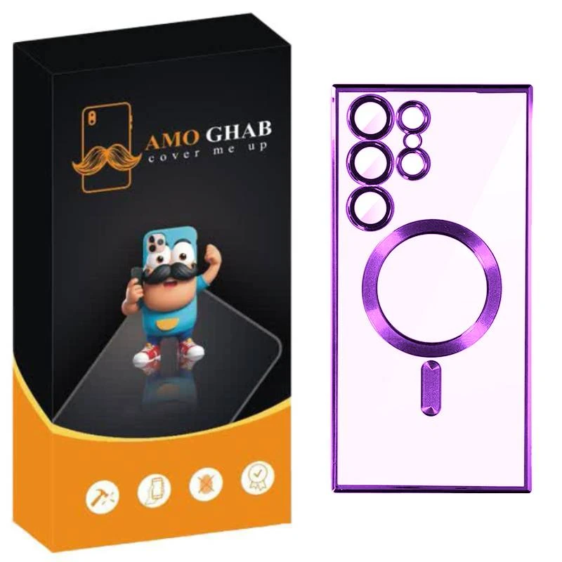 کاور عمو قاب مدل مگ سیف طرح لاکچری مناسب برای گوشی موبایل سامسونگ Galaxy S25 Ultra