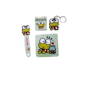 ست لوازم التحریر مدل قورباغه مجموعه 4 عددی